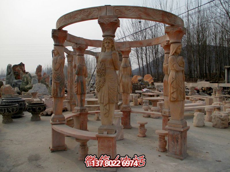 歐式?jīng)鐾ぃ瑘A形露天人物石柱擺放城市廣場裝飾 歐式?jīng)鐾ぃ瑘A形露天人物石柱擺放城市廣場裝飾