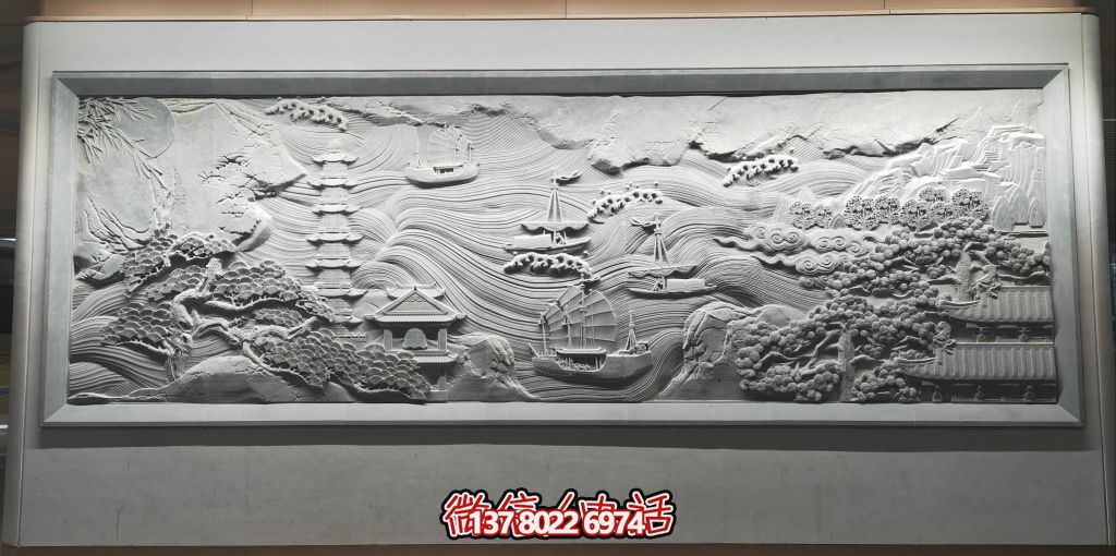 古韻山海景，帆影塔光共逸興